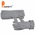 Grey Cow Split Welding Full Palm Without Lining Gloves